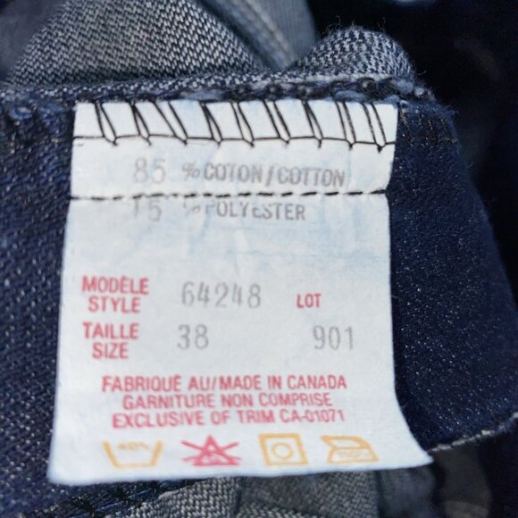 Vintage JTF Women’s Dark Jeans Pink Belt Embroidery Logo High Waisted Size 38 - Picture 7 of 16